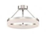 Westinghouse Lucy 25W LED Semi-Flush Mount Ceiling Fixture Brushed Nickel Finish with Frosted Acrylic Shade 65754