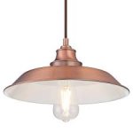 Westinghouse Iron Hill Indoor Pendant Fitting Washed Copper Finish 63705