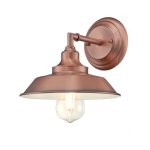 Westinghouse Iron Hill One-Light Indoor Wall Fixture Washed Copper Finish 63704