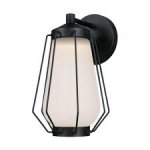 Westinghouse Corina Outdoor Dimmable LED Wall Fixture Matte Black Finish with Frosted Glass 63736