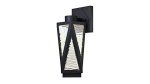 Westinghouse Zion Outdoor Dimmable LED Wall Fixture Textured Iron Finish with Clear Water Glass 63747