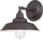 Westinghouse Iron Hill One-Light Indoor Wall Fixture Oil Rubbed Bronze Finish with Highlights 63435