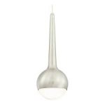 Westinghouse Brushed Nickel Finish with Frosted Opal Glass One-Light LED Pendant Fitting Dimmable 63297