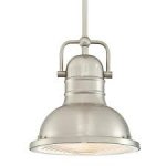 Westinghouse Boswell Brushed Nickel Finish with Prismatic Lens Indoor Pendant Fitting 63346