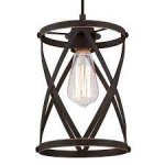 Westinghouse Isadora Indoor Mini Pendant Fitting Oil Rubbed Bronze Finish with Highlights 63622