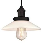 Westinghouse Abigail Pendant Fitting Oil Rubbed Bronze Finish with Frosted Opal Glass 63494