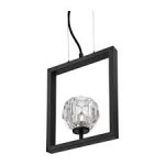 Westinghouse Zoa LED Indoor Pendant Fitting Matte Brushed Gun Metal Finish with Crystal Glass 63674