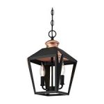 Westinghouse Valery Matte Black Finish with Washed Copper Accents Pendant Fitting Two-Light Indoor Pendant 63284