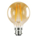 Integral 2.5w 220-240v 170lm LED Globe G80 B22 1800k Ultra-Warm White Non-Dimmable 300 Degree Beam Amber ILGLOBB22N002