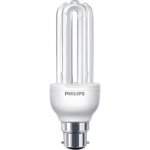 Philips Economy 18w BC B22 CFL Compact Fluorescent Stick Light Bulb 827 GENIE