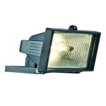 Powermaster Outdoor 400w IP44 Black Eco Halogen Floodlight S5885