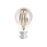 4Lite WiZ Connected SMART LED WiFi Filament Bulb 6.5W B22 GLS Clear Smoky - 4L1/8013