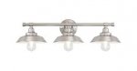 Westinghouse Iron Hill Three-Light Indoor Wall Fixture Brushed Nickel Finish 63544