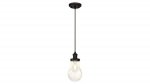 Westinghouse One-Light Indoor Pendant Fitting Oil Rubbed Bronze Finish with Clear Taerdrop Glass 63383