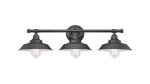 Westinghouse Iron Hill Three-Light Indoor Wall Fixture Oil Rubbed Bronze Finish with Highlights 63434