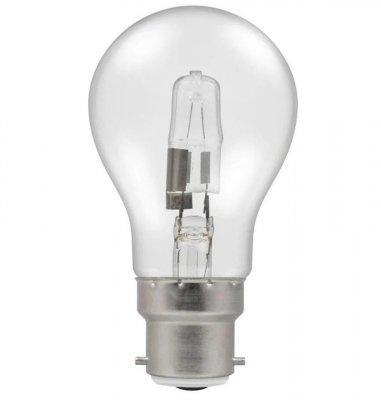 Heathfield 70w BC B22 Clear Halogen GLS Energy Saving Bulb - Pack of 10