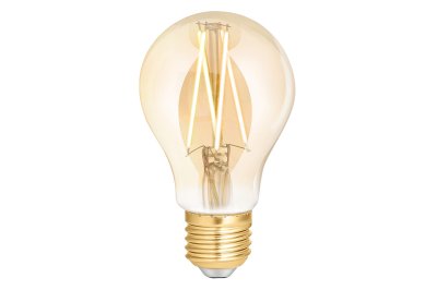 4Lite WiZ Connected SMART LED WiFi Filament Bulb 6.5W E27 GLS Clear Amber - 4L1/8016