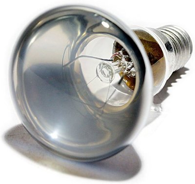 60W 240v ES E27 R63 Clear Reflector Spotlight Bulb Dimmable