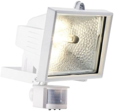 Powermaster Outdoor 400w White Eco Halogen PIR Floodlight S5890