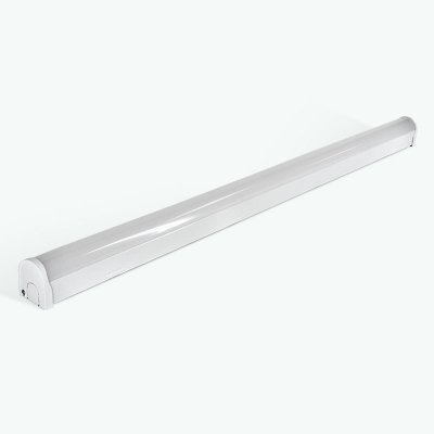 Heathfield 6ft 65w Beech Single LED Batten Fitting CCT 3000K / 4000K / 6000K - Emergency