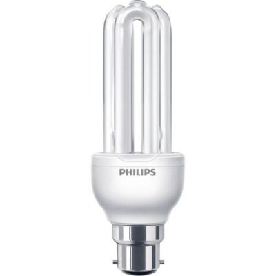 Philips Economy 18w BC B22 CFL Compact Fluorescent Stick Light Bulb 827 GENIE