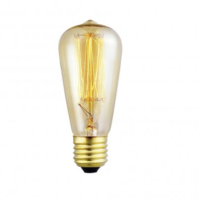 Eglo Vintage 60w 240v ES E27 Gold ST48 Squirrel Cage Bulb 49501