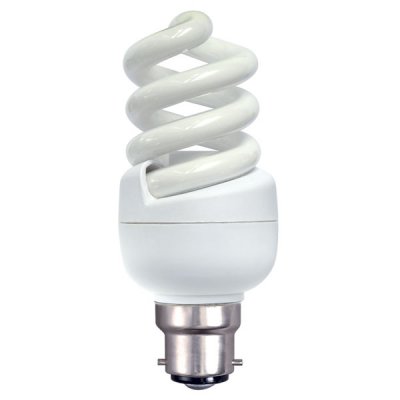 Pro-Lite 25w 240v BC B22 2700K Warm White CFL Low Energy Spiral Helix Bulb