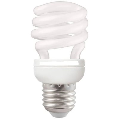 GE 12w 240v ES E27 2700K CFL Low Energy Spiral Helix Bulb