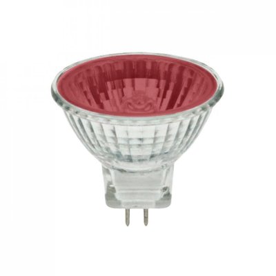 Pro lite 35w GU4 12v 20Deg Spot Halogen Red True Colour MR11 Bulb 35mm