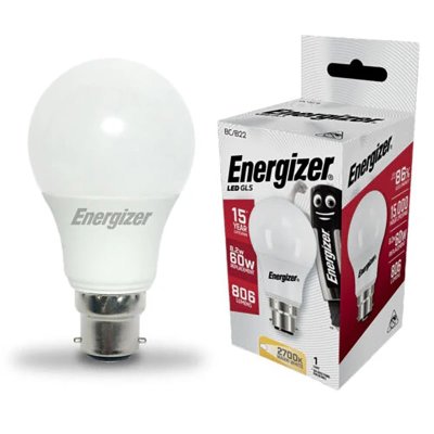 Energizer LED GLS B22 7.3W 806LM 2700K Warm White S8862