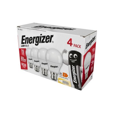 Energizer LED GLS 8.5W 806LM 3000K Warm White 4 Pack S14056