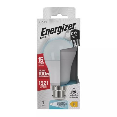 Energizer LED GLS B22 12.6W 1521LM 6500K Daylight S9427