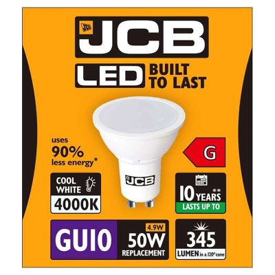 JCB 4.9W LED GU10 345lm 4000K Cool White S12499