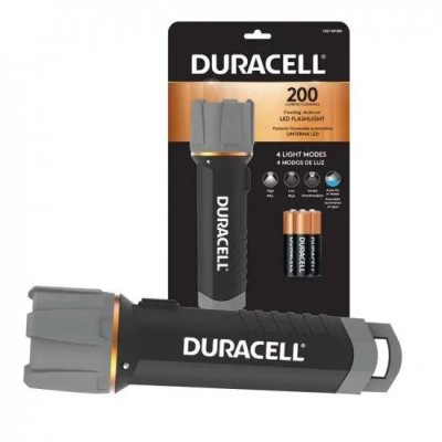 Duracell 200 Lumen Floating LED Flashlight - Water Resistant- 3-AA Batteries Included S19020