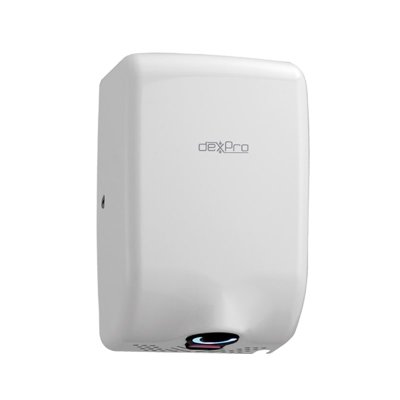 Dexpro Feisty Compact FC1W  1.0kW Super High Speed  White Stainless Steel Hand Dryer