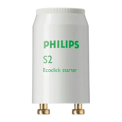 Philips S2 Ecoclick Starter 4-22W  Fluorescent Lamp Starter 220-240V