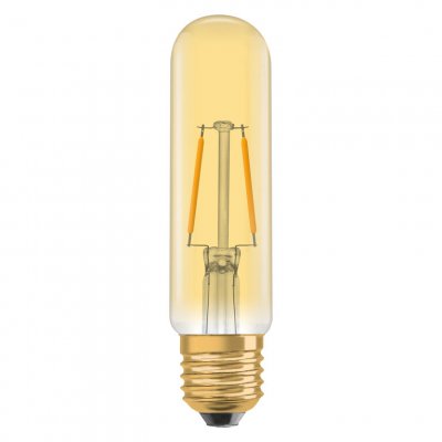 Osram 1906 LED 2.5W (20w) 240v E27 ES Vintage Filament Gold Glass Tubular Light Bulb