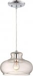 Westinghouse Indoor Pendant Fitting Chrome Finish with Clear Glass 63458